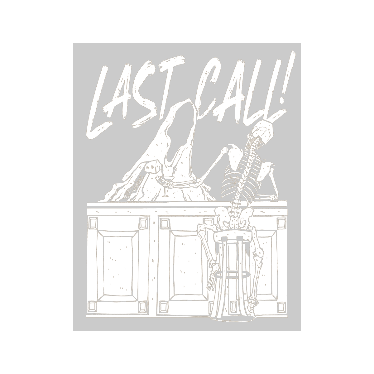 Last Call Clear Stickers