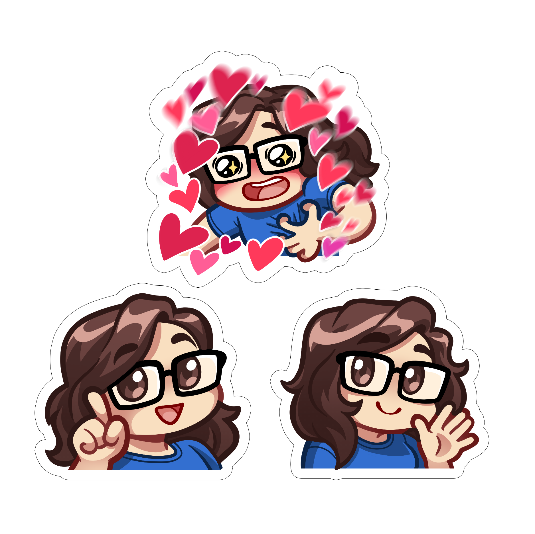 tinaEMOTE Individual Stickers