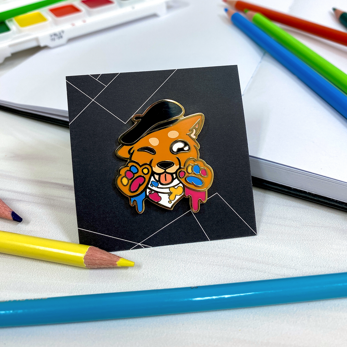 🐝 Artist Charlie Enamel Pin