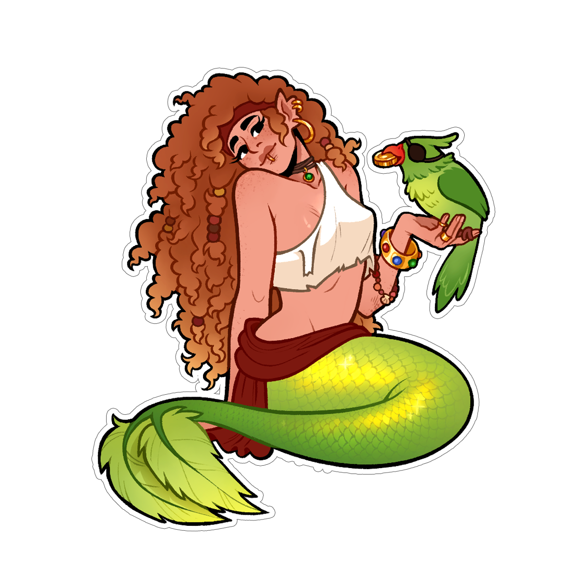 🐝 Pinup Mermaid Stickers