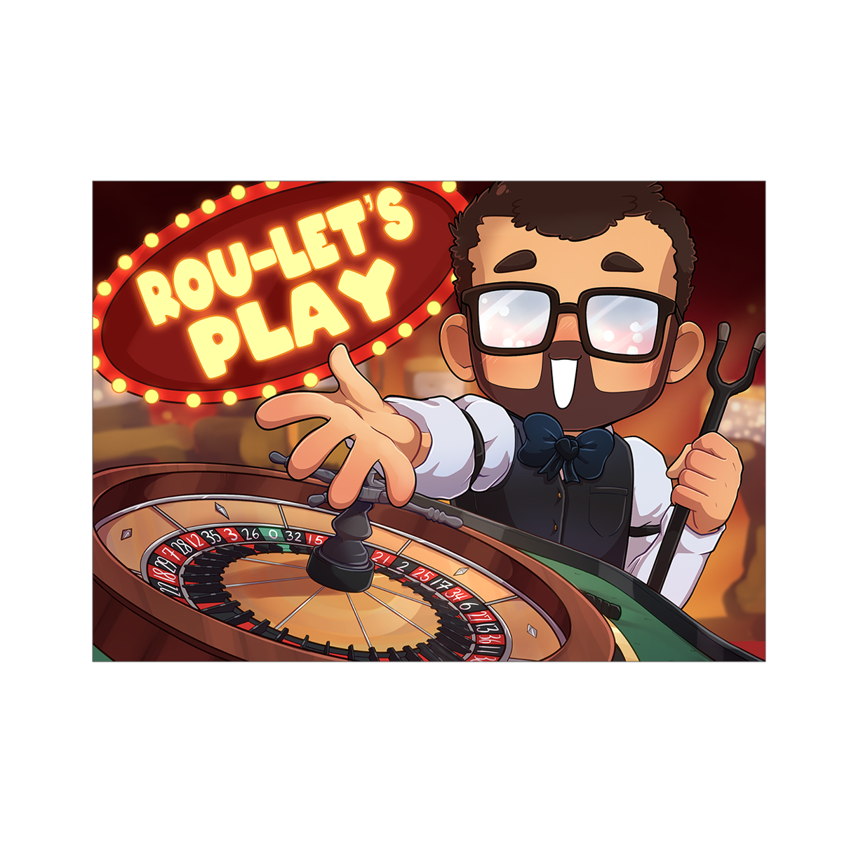 Rou-Let's Play Print