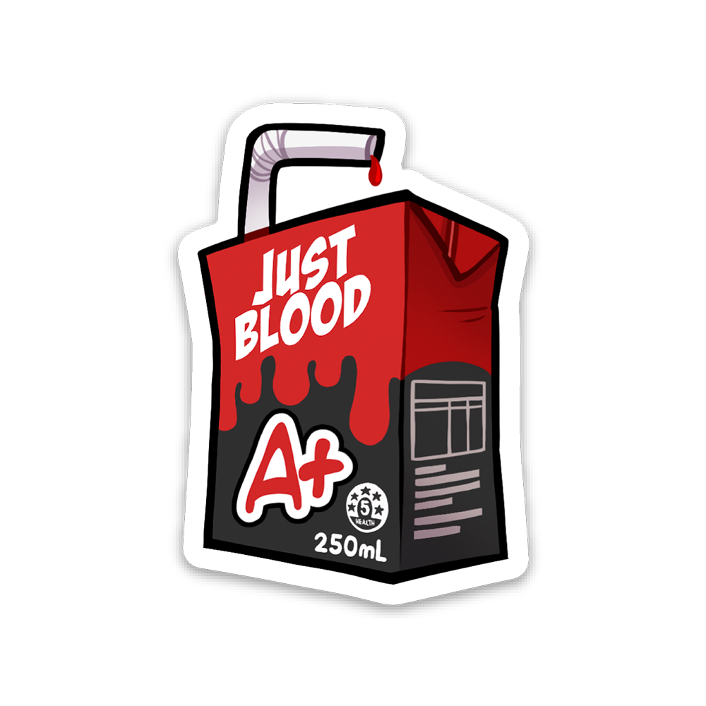 🐝 Blood Juice Box Sticker