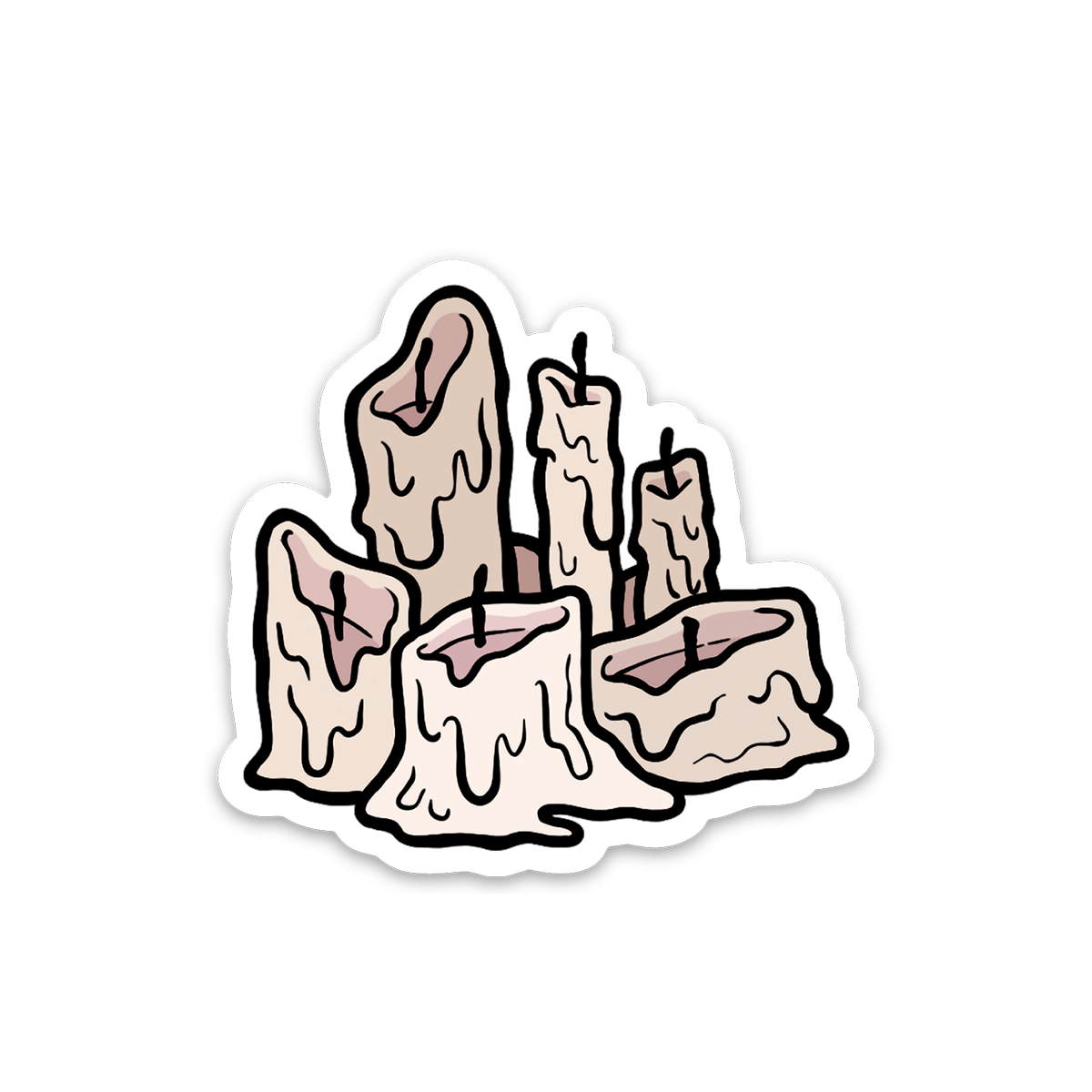 Melted Candles Sticker