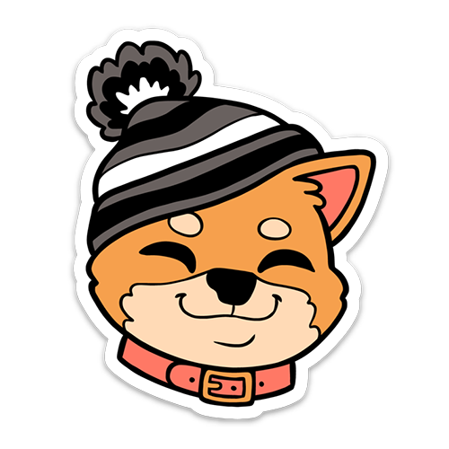 Charlie the Shiba Sticker