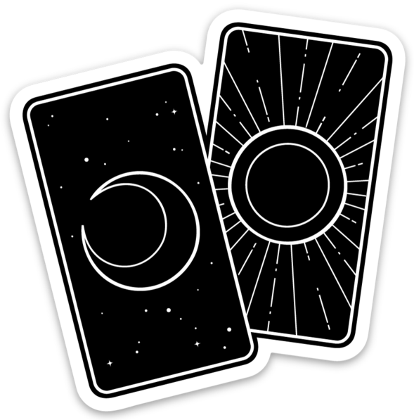 ☽ Nighton Tarot Cards Sticker