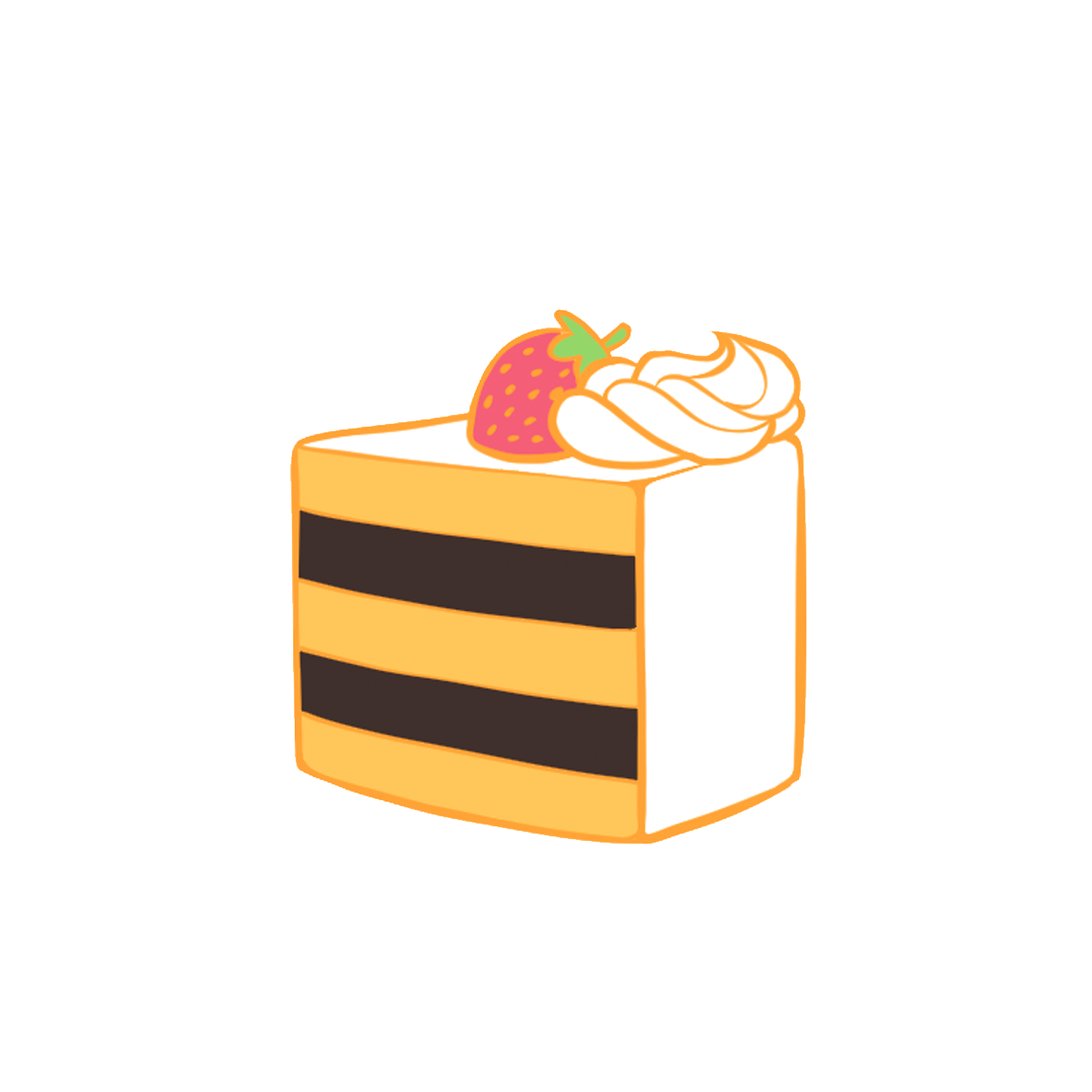 🐝 Bee Cake Slice Enamel Pin