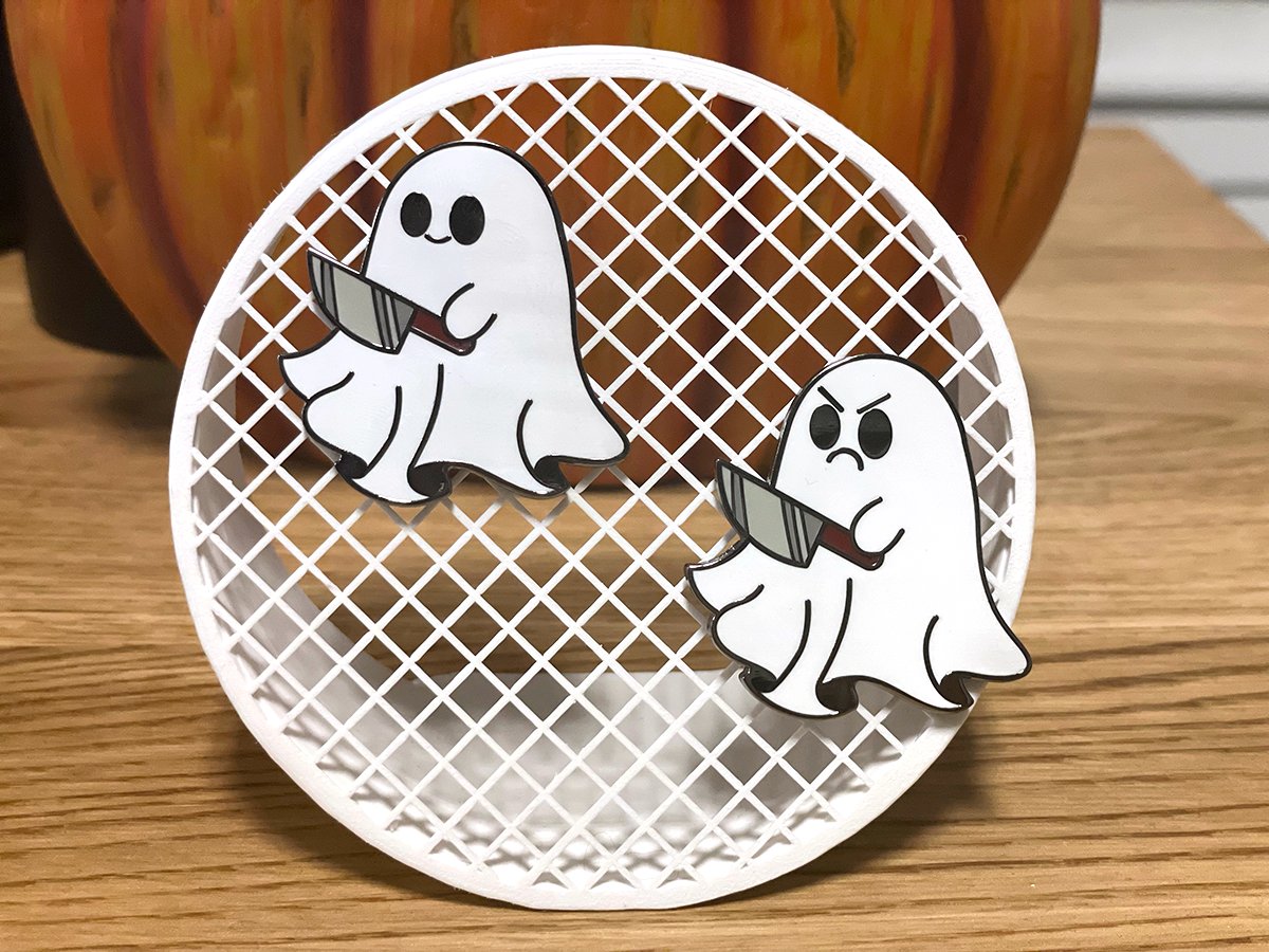 Happy Ghost Enamel Pin