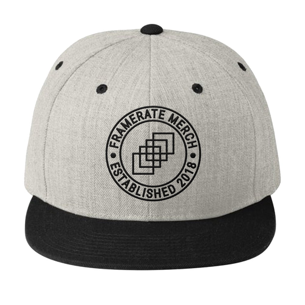 SNAPBACK | GRAY AND BLACK FRAMERATE LOGO