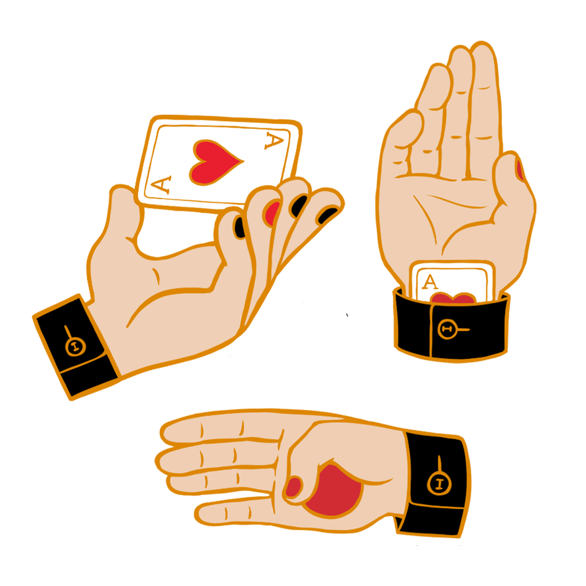 🐝 Magic Hands Enamel Pins