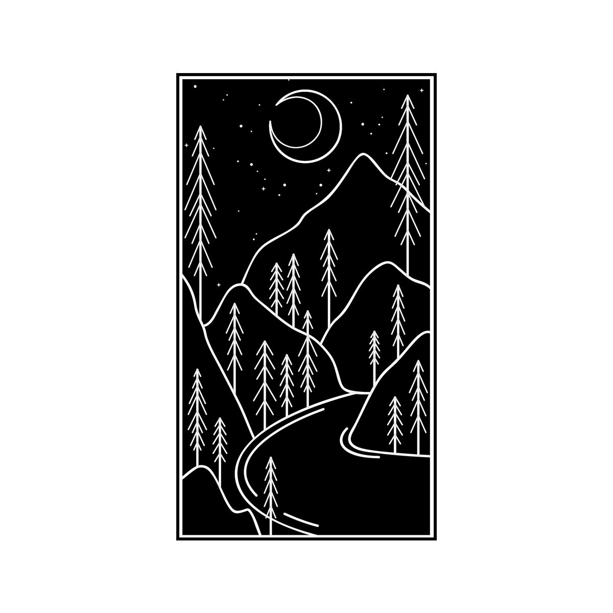 ☽ Nighton Night Pin