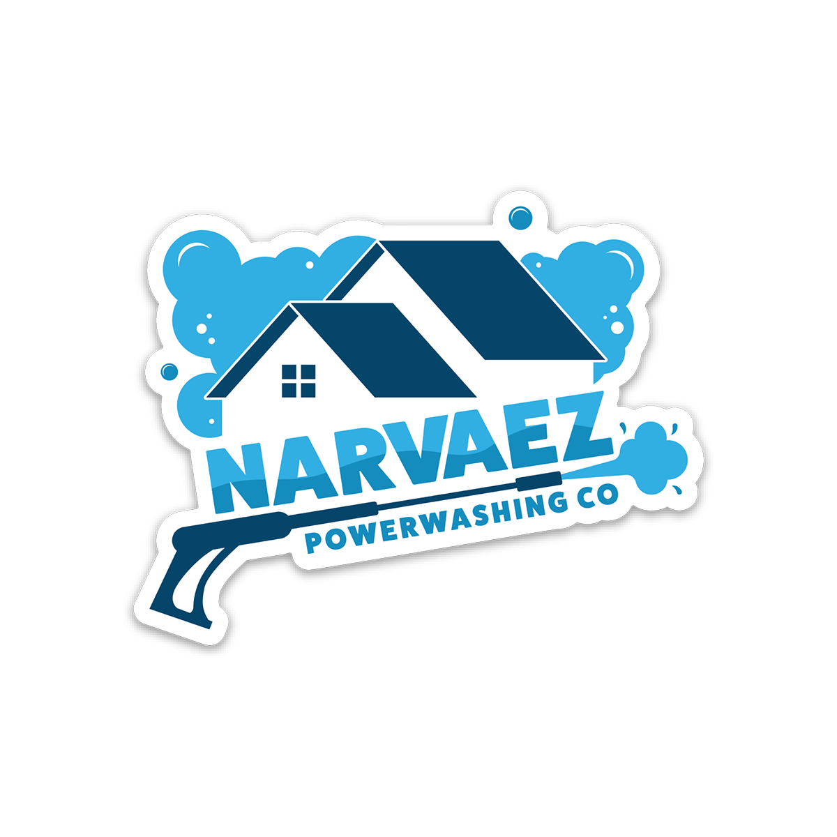 Narvaez Powerwash Co Sticker