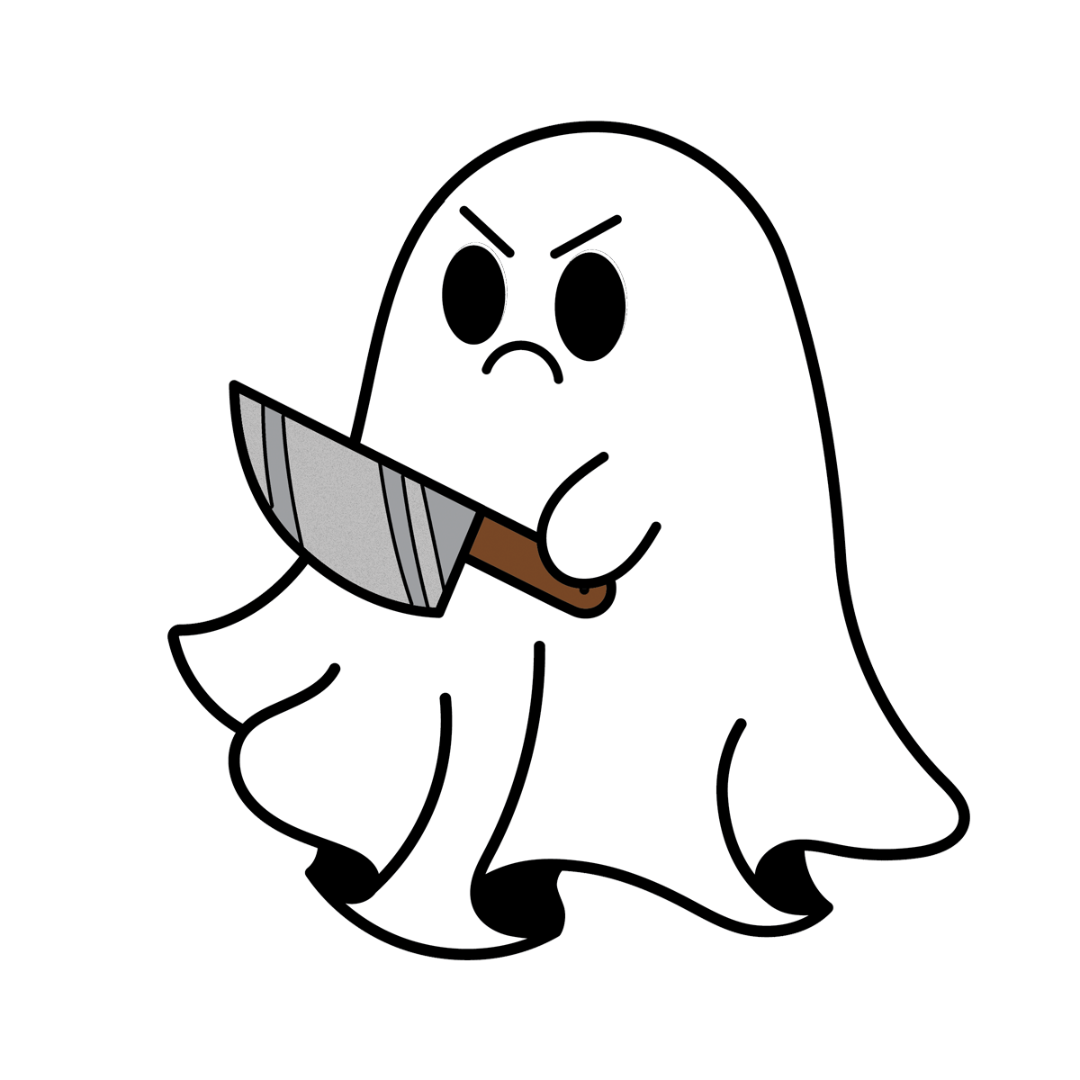 Angry Ghost Enamel Pin