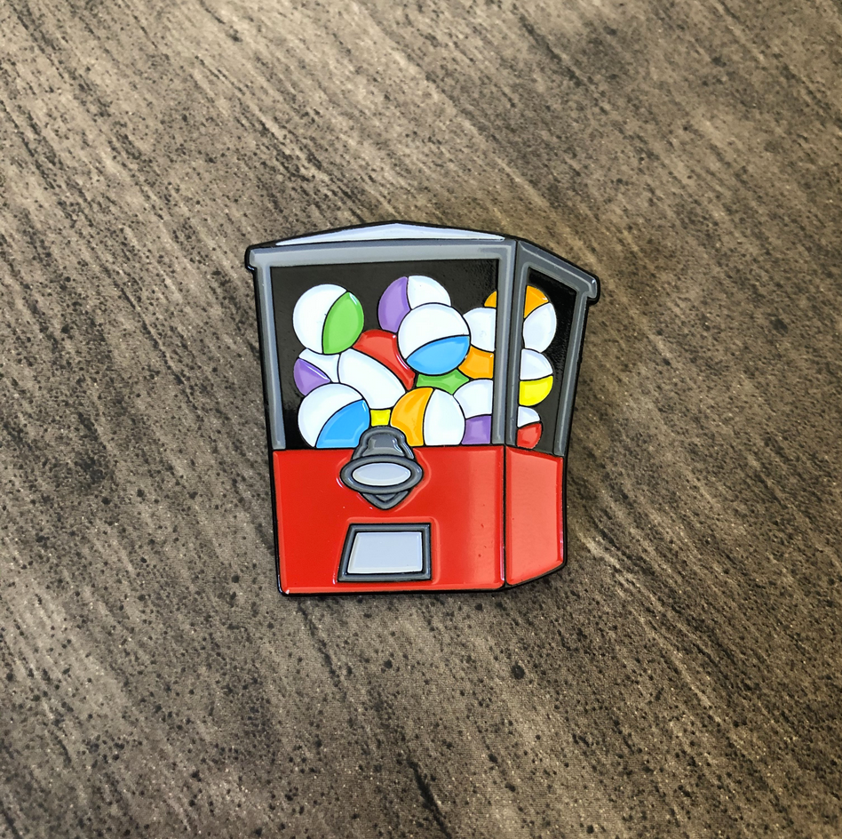 Toy Capsule Vending Machine Enamel Pin
