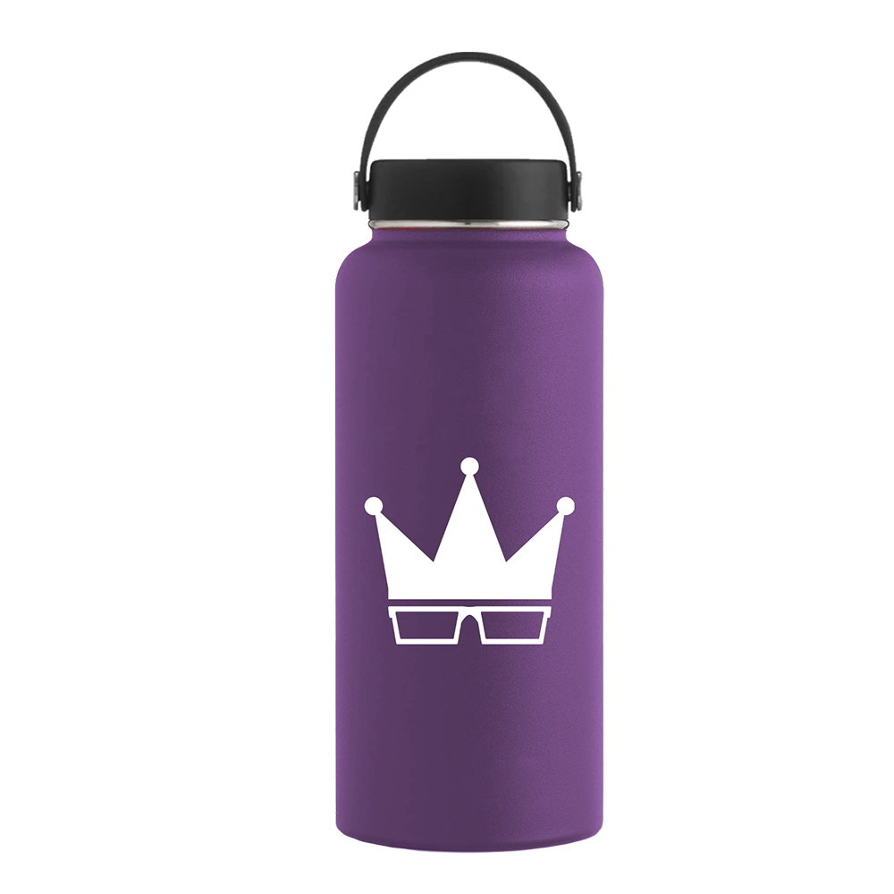 WATER BOTTLE | WHITE CROWN [32oz]