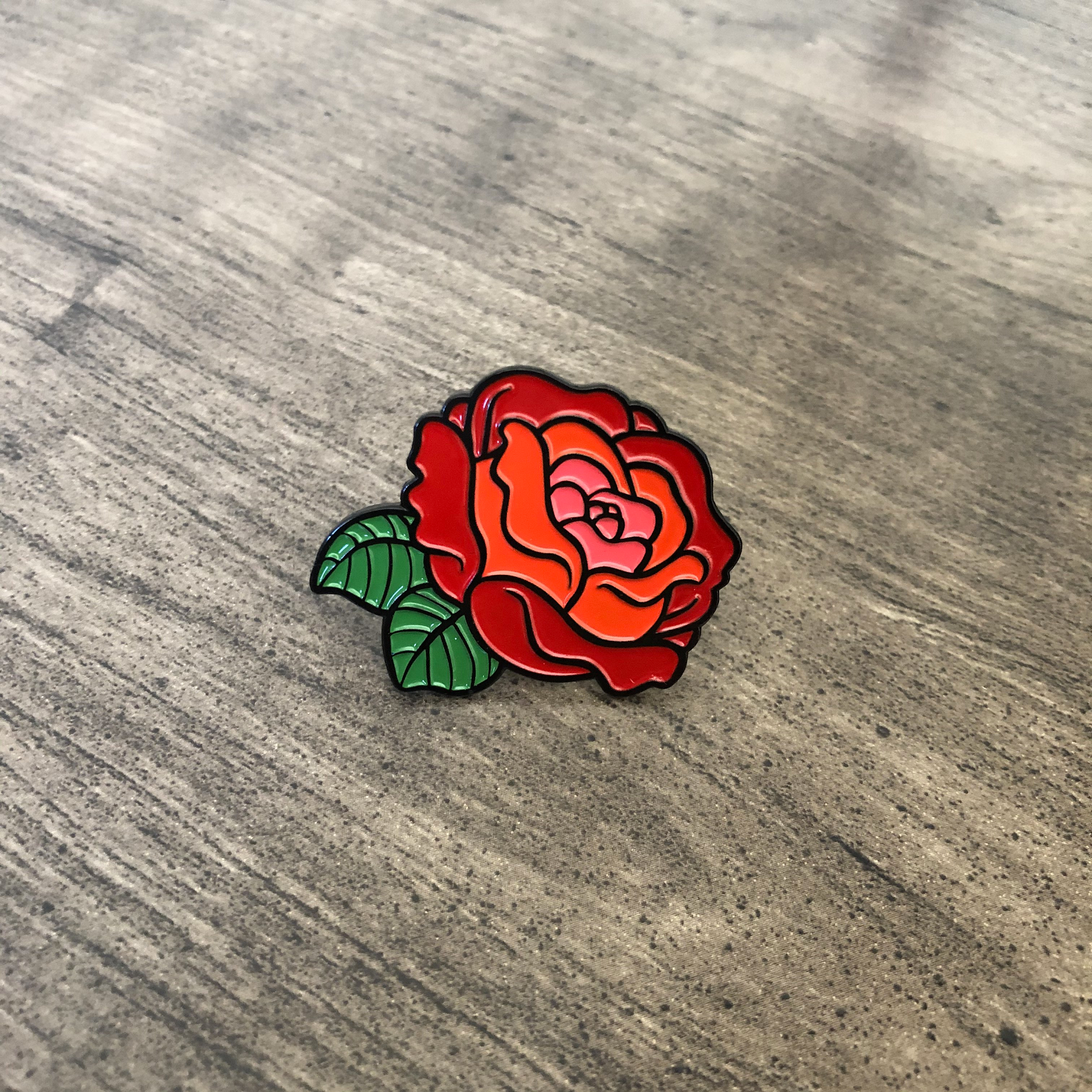 Rose Enamel Pin